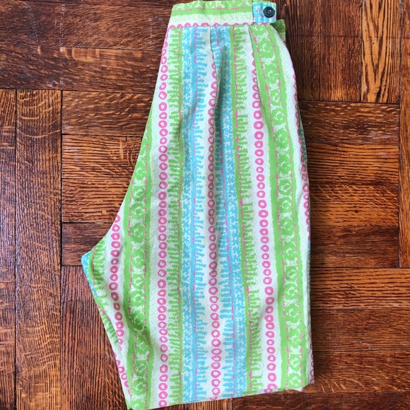 Adorable 1950s high waist pink&green shorts. - Picture 6 of 7